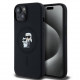  Чехол Karl Lagerfeld Silicone Karl  Choupette Ring для iPhone 15|14|13 Black with MagSafe (KLHMP15SSCMKCRHK)